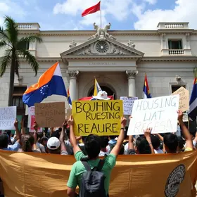 protesto por habitação