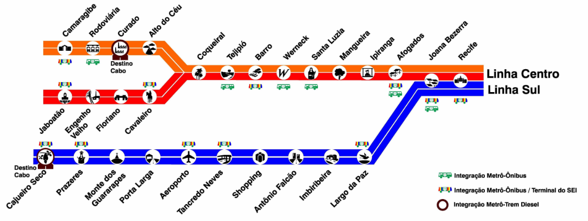 Metrô Recife Mapa