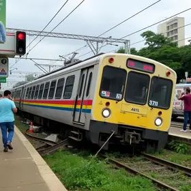 trem descarrila no Metrô do Recife